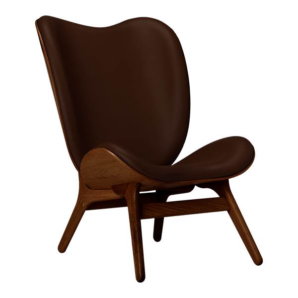 Umage A Conversation Piece - Høj - Dark Oak/Brun læder  : Erling Christensen Møbler