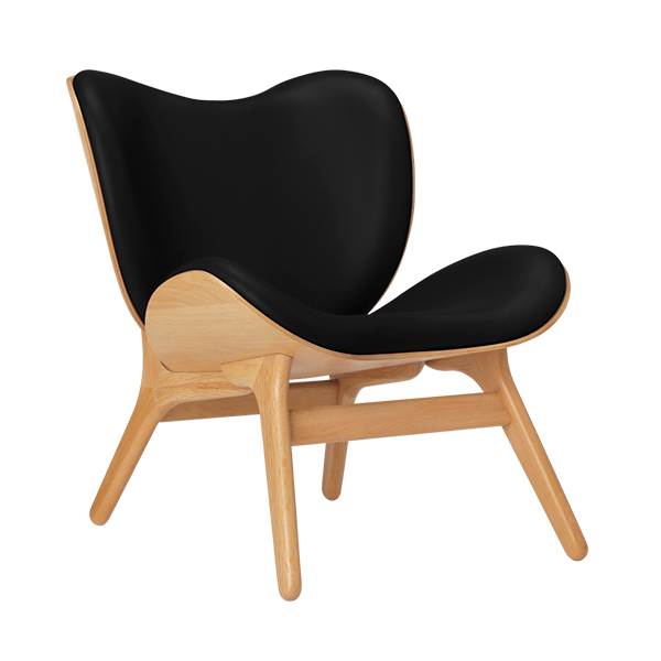 Umage A Conversation Piece - Lav - Oak/Sort læder  : Erling Christensen Møbler