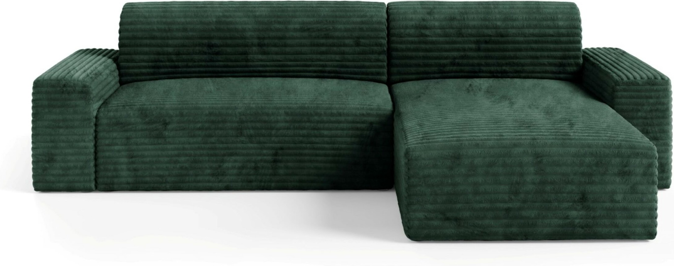 Hjørnesofa Maison Vellé Calira - loungesofa med sovefunktion 300Ã185 cm, Tilia 39 mørkegrøn