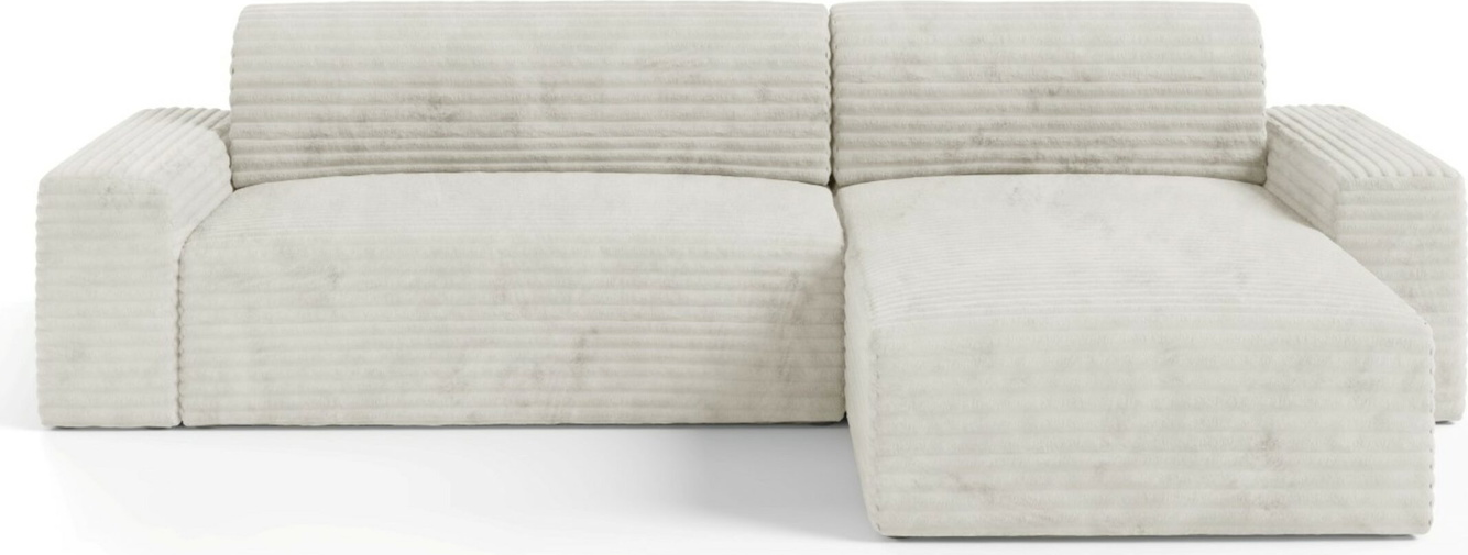 Hjørnesofa Maison Vellé Calira Loungesofa Tilia 1 corduroy stof 300x185 cm sovefunktion sengelinnedskasse universel vendbar