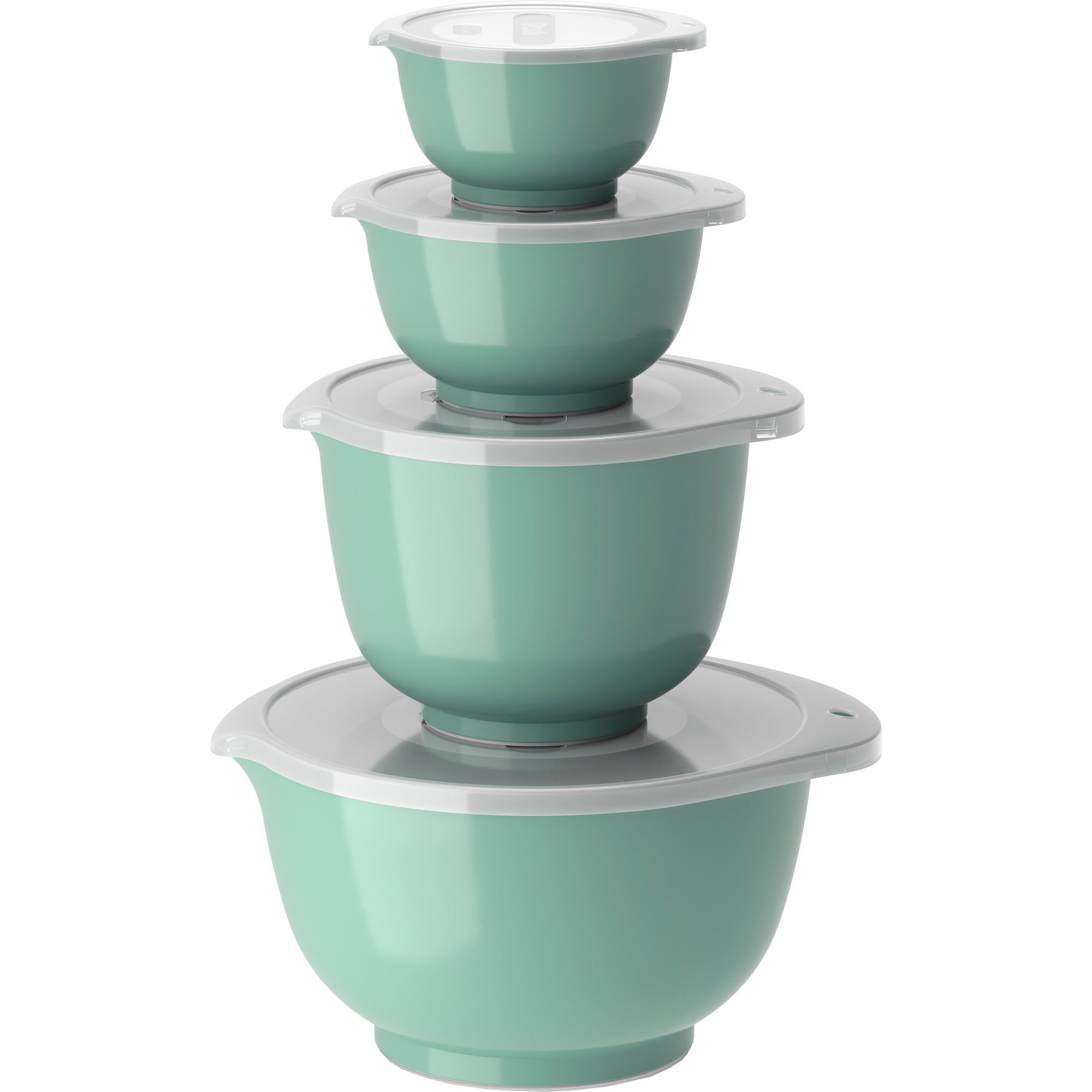 Rosti NEW Margrethe skåle 0,25 + 0,5 + 1,5 + 3 liter, nordic green