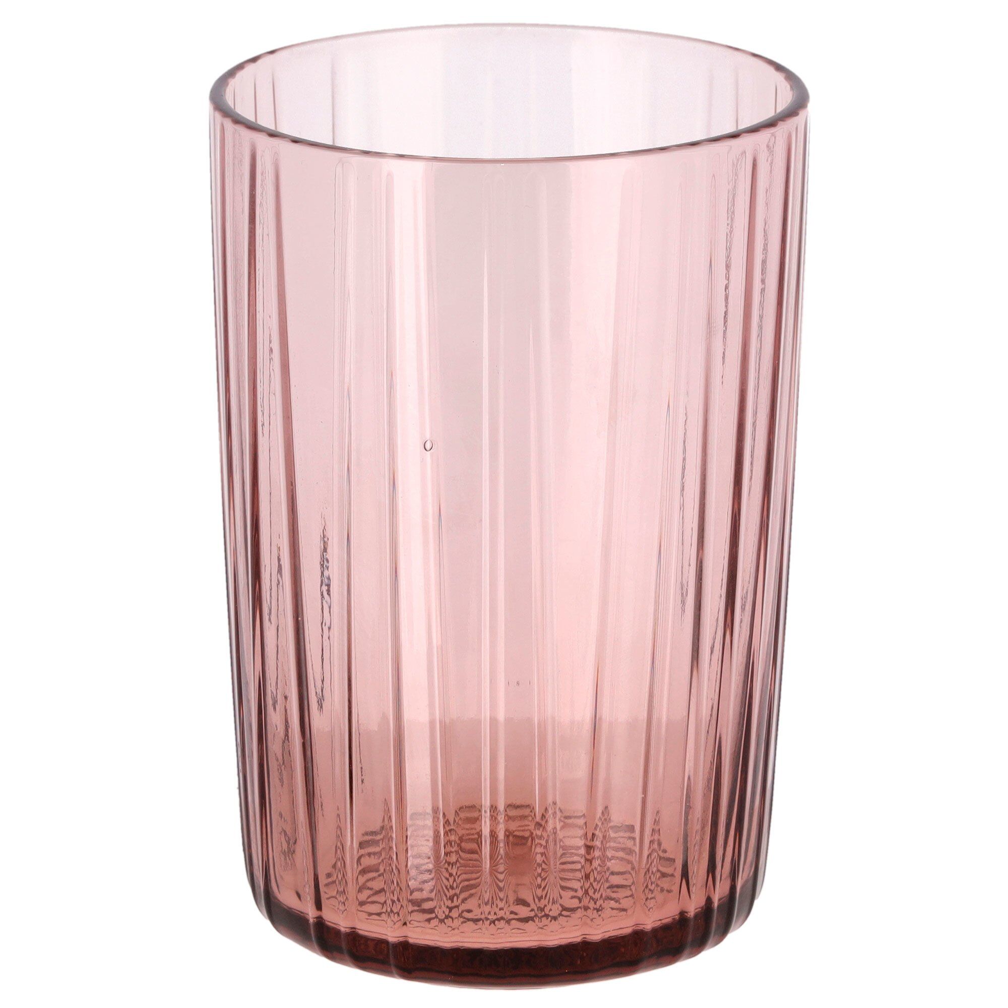 Bitz Kusintha Vandglas 28 cl, pink, 4 stk.