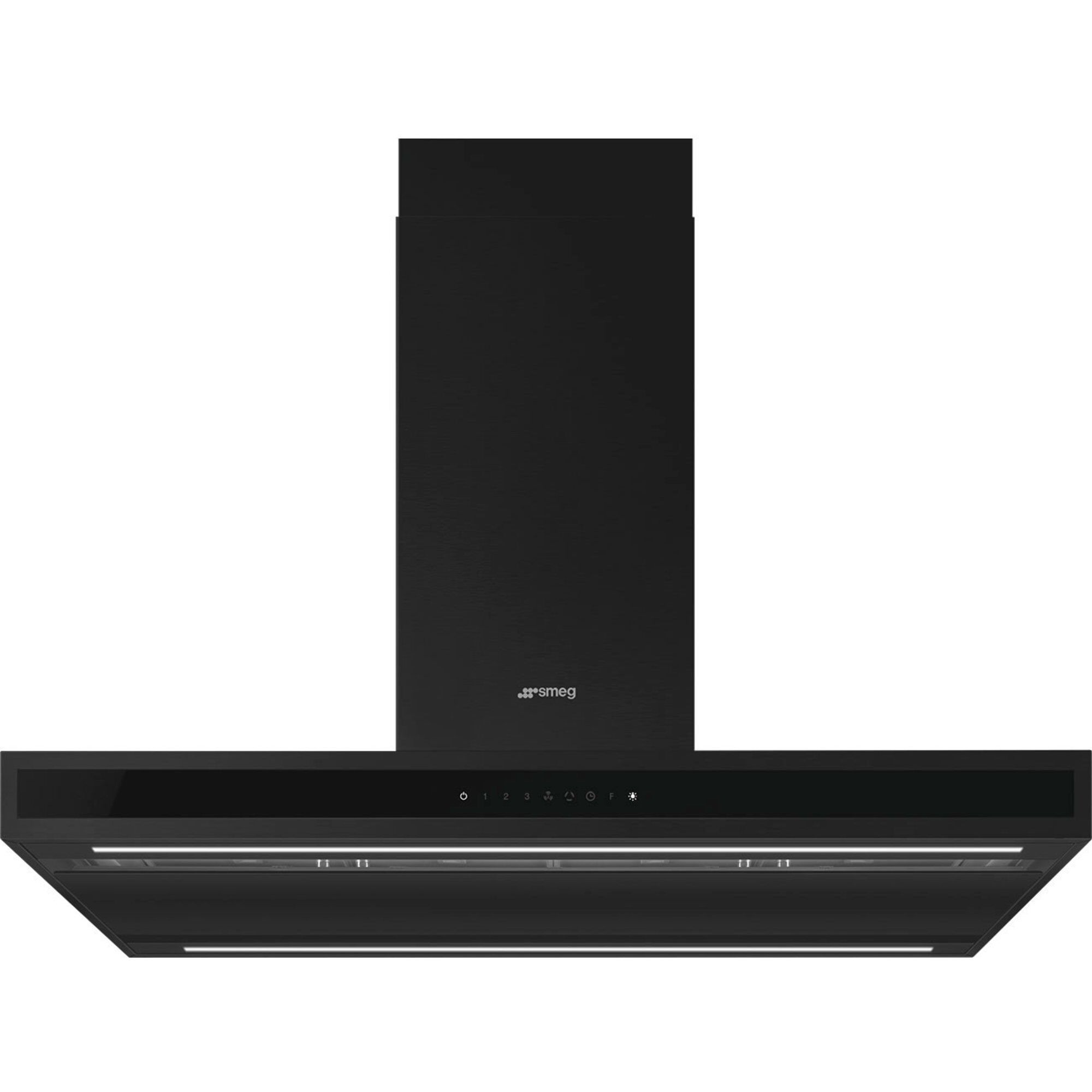 Smeg KLTI9L4MB frithængende emhætte 90 cm, matsort
