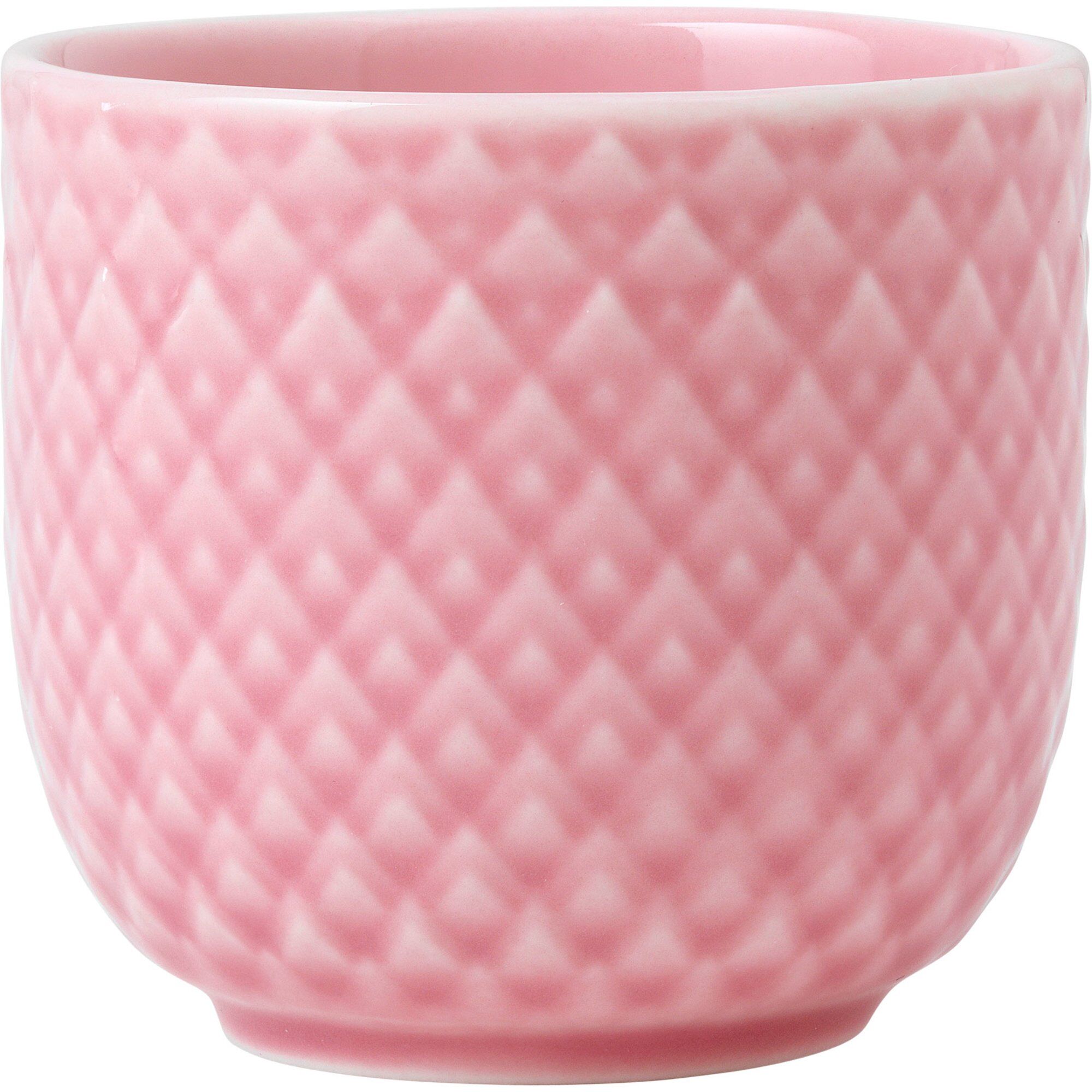 Lyngby porcelæn Rhombe Color æggebæger 5 cm, rosa