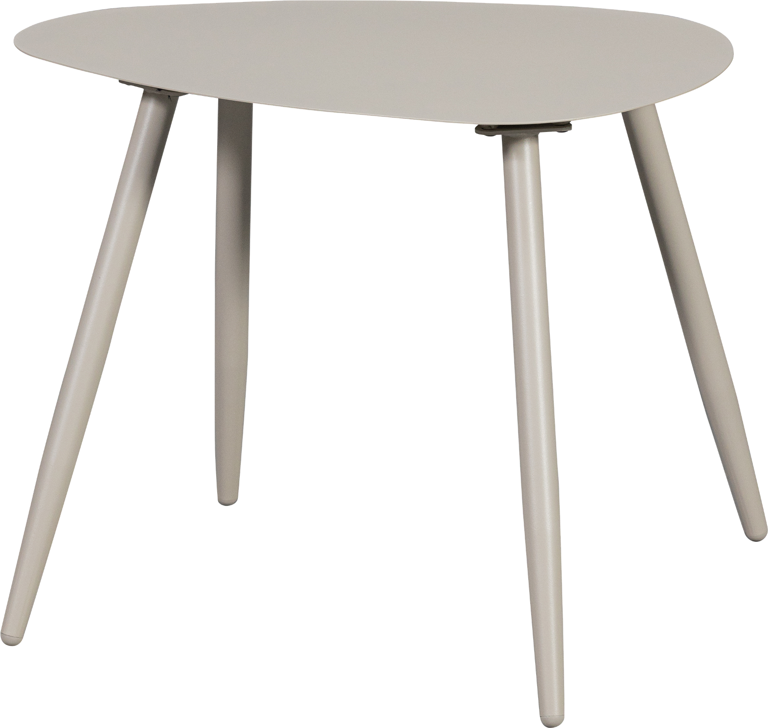 Sidebord WOOOD Aivy lysegrå pulverlakeret metal 58x43x45 cm småbord