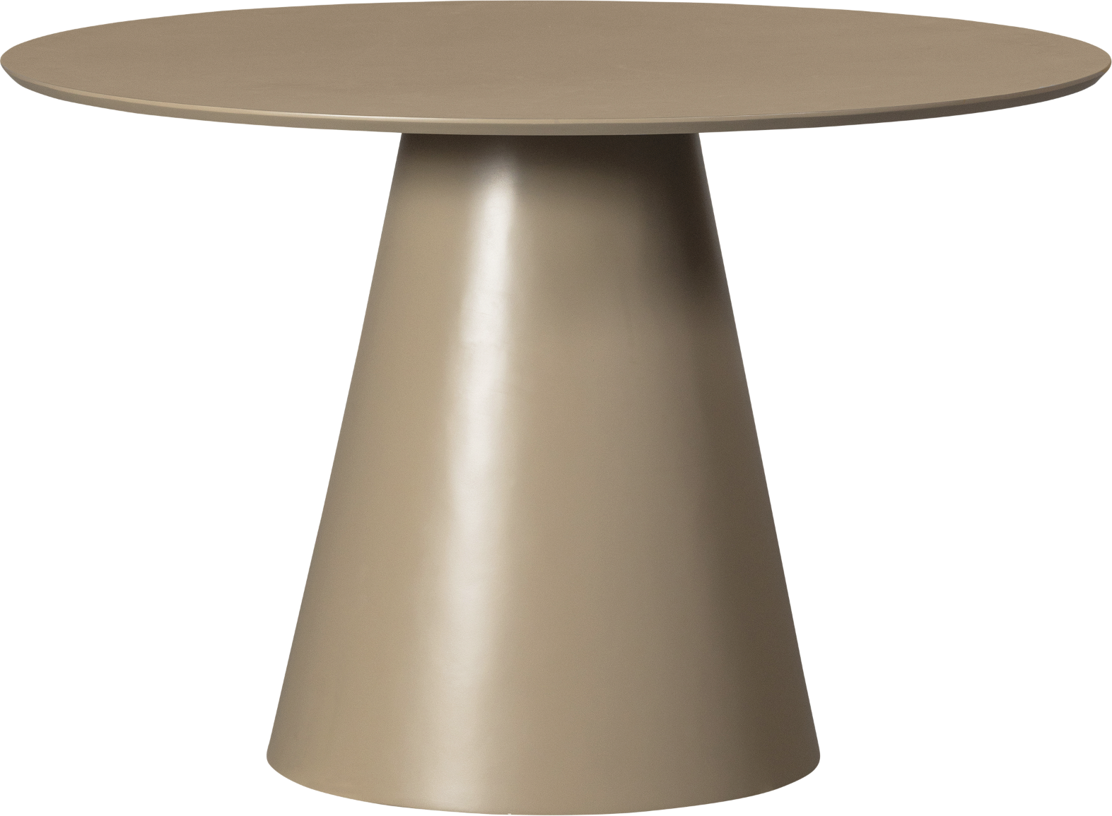 Rundt spisebord WOOOD Jorre Ø120 H76 militærbrun robust MDF