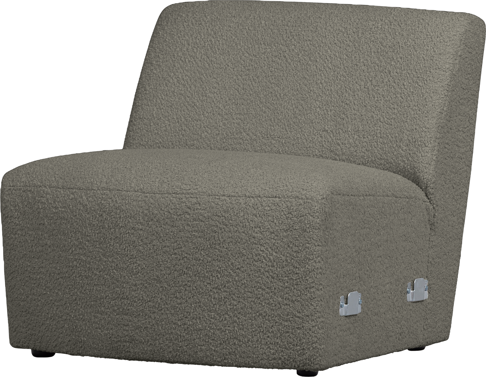 Modulær sofa WOOOD Coco ekstra modul i varm grøn bouclé H70ÃB72ÃL73 cm