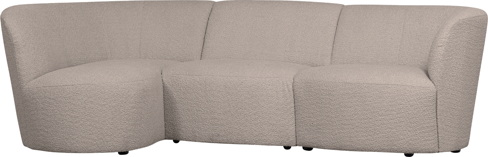 3-personers byg-selv sofa WOOOD Coco venstrevendt sand