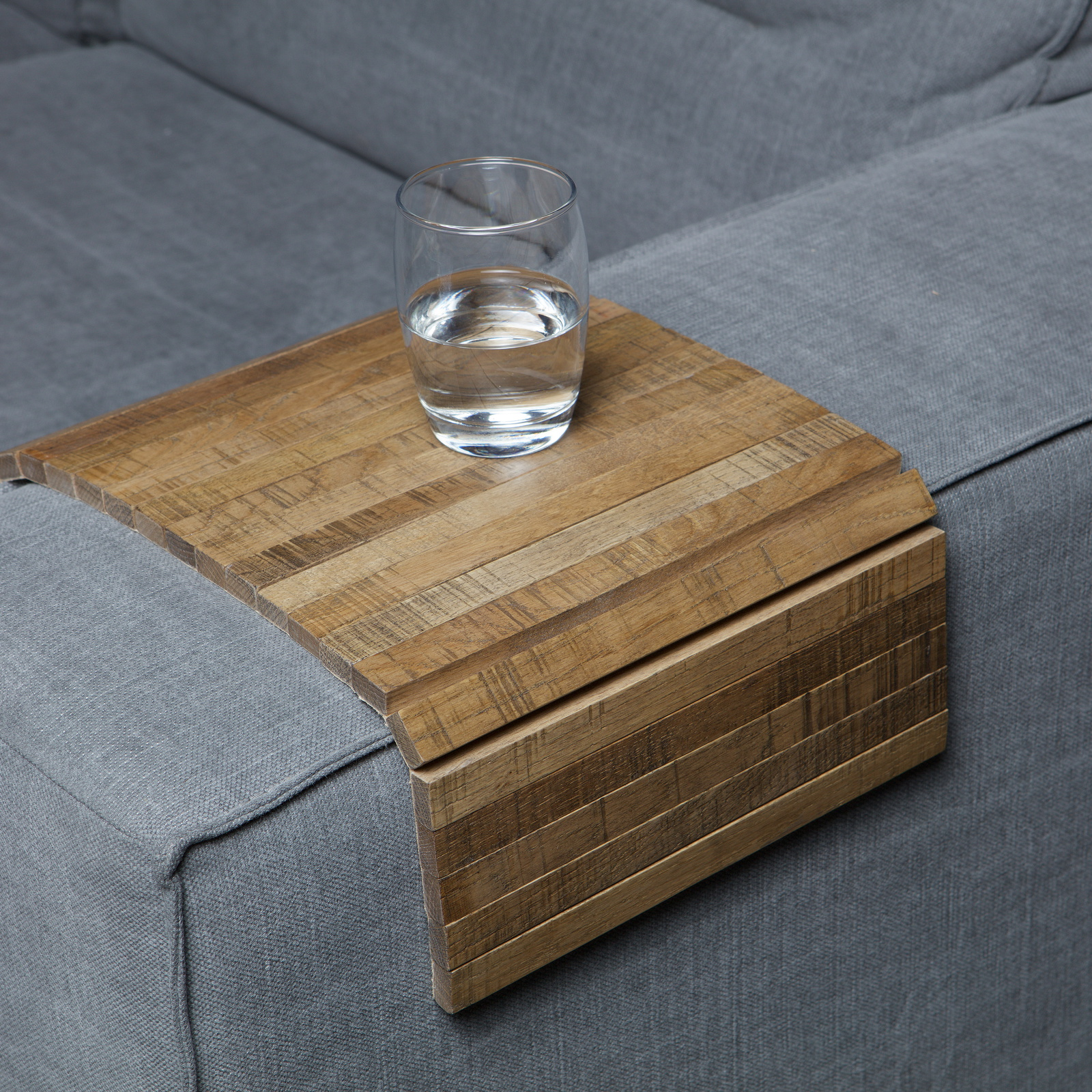 Armlænsbakke WOOOD Armrest natur eg  -  44x24 cm FSCÂ®-certificeret sofa-bakke