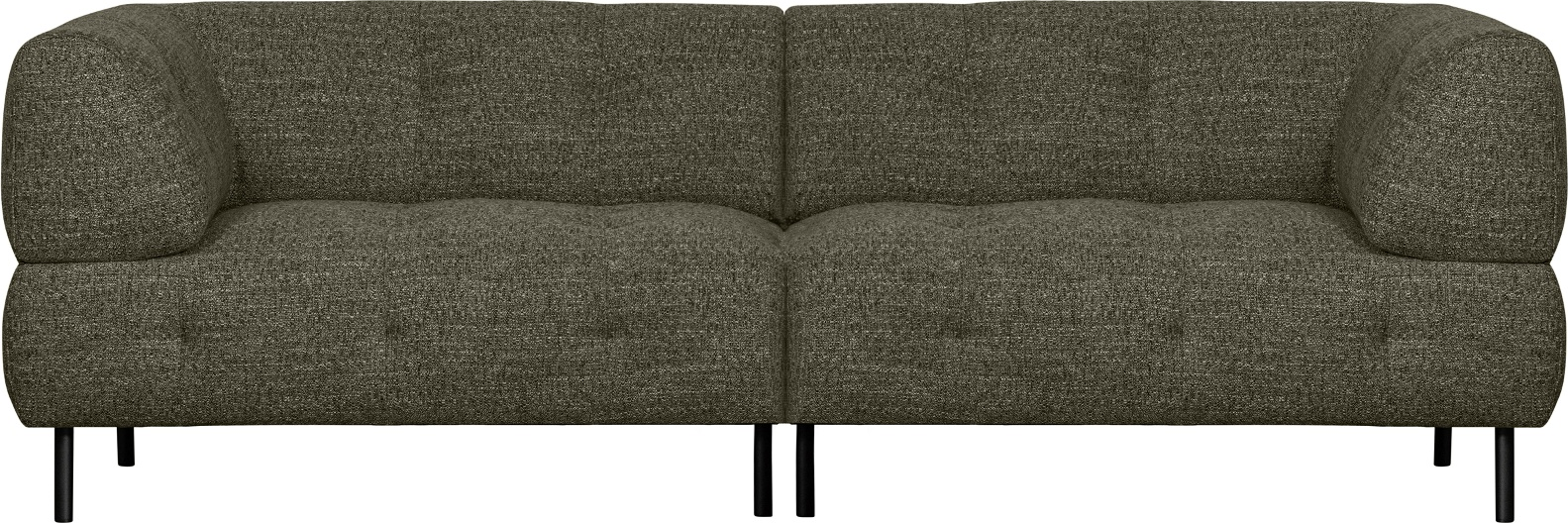 4-personers sofa WOOOD Lloyd grøn H75 x B245 x D90 cm i robust polyester  -  stilfuld komfort