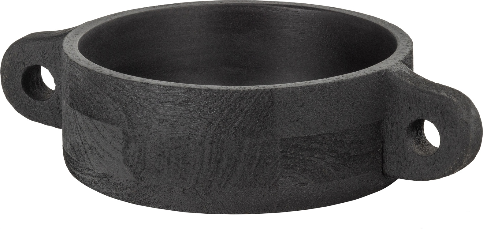 Dekorskål/skål WOOOD Collection Hari antik sort mangotræ 37x24x9 cm