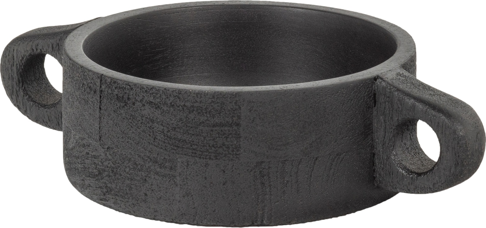 Skål WOOOD Collection Hari mangotræ antik sort 27x17x7 cm