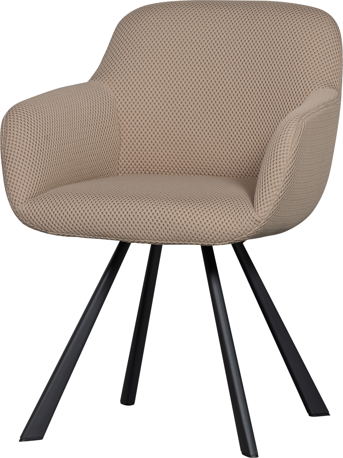 Spisebordsstol WOOOD Juno natur strikket mesh polyester H79xB58xD58