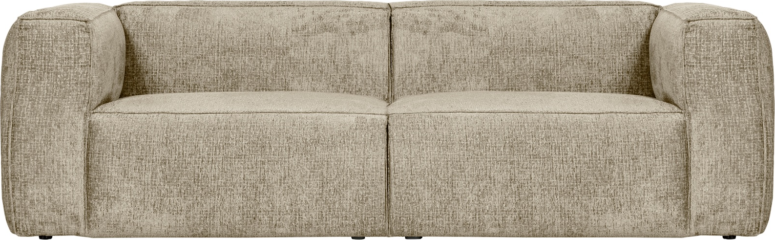 4-personers sofa WOOOD Bean i creme polyester velvet 246 cm bred