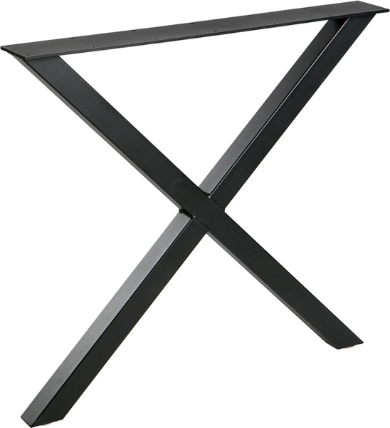 Understel WOOOD Tablo X-formet mat sort metal til plankebord