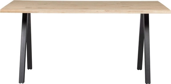 Spisebord WOOOD Tablo N plankebord egetræ V-ben natur 160x90x75 cm