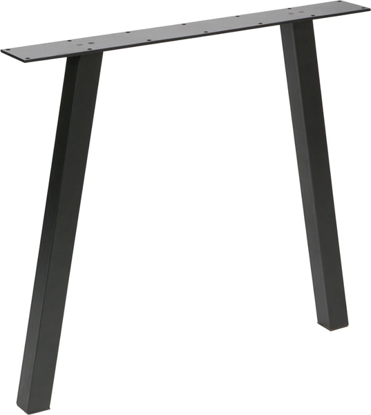 Understel/bordben til plankebord WOOOD Tablo A-Leg mat sort metal H72ÃB79ÃD10 cm