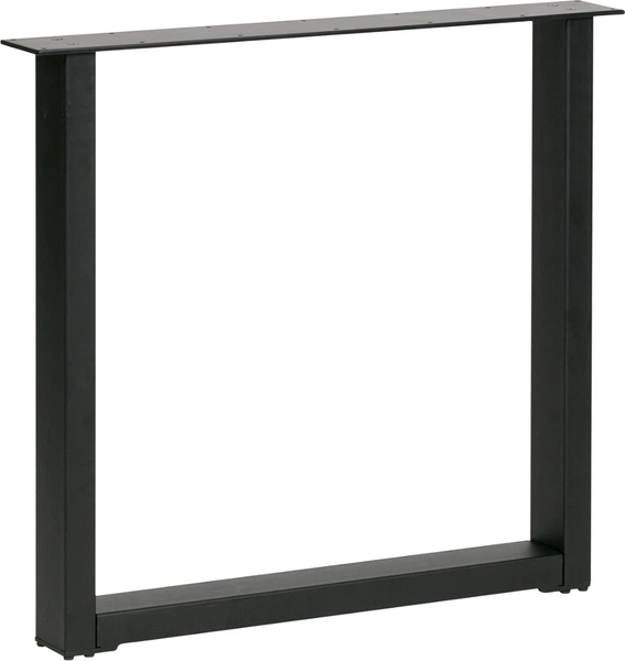 Understel til plankebord WOOOD Tablo U-formet metal sort 72Ã79Ã10 cm