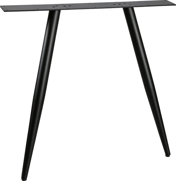 Bordben/understel WOOOD Tablo til plankebord kegleformet metal mat sort H72 cm