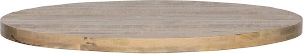 Rund bordplade WOOOD Tablo mangotræ Ø120x5,5 cm natur kalkvask