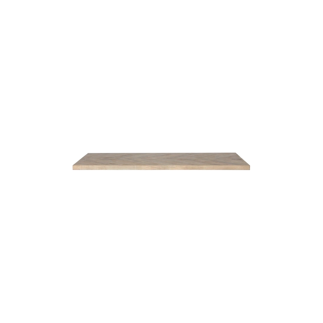 Bordplade WOOOD Tablo mangotræ herringbone plankebord 200x90 cm lys natur