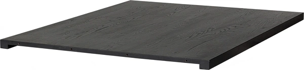 Mellembordplade WOOOD Tablo Lungo sort ask 120x150 cm FSC-certificeret uden strømstik