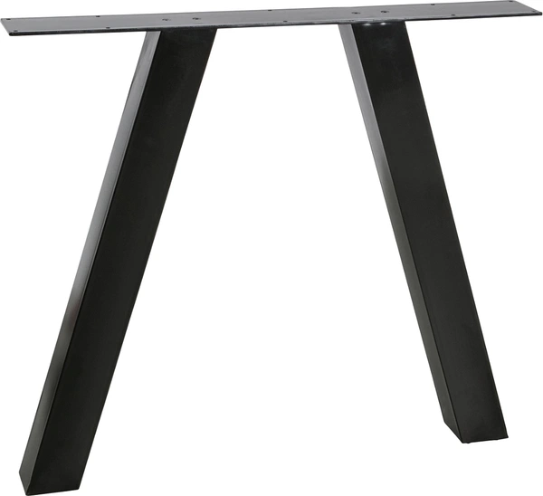 Understel WOOOD Tablo Utrecht bordben i metal til plankebord, mat sort H72 cm
