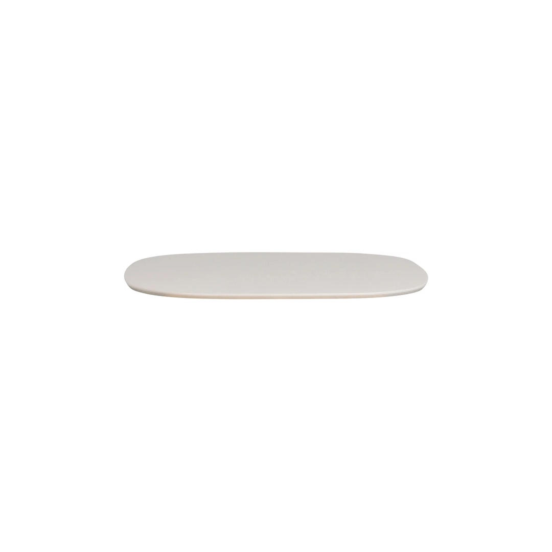 Oval spisebordplade WOOOD Tablo Ø130 x H2,4 cm FSC-ask hvid