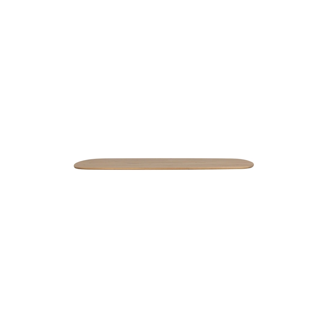 Ovalt plankebordplade WOOOD Tablo FSC-eg 220x100 cm natur