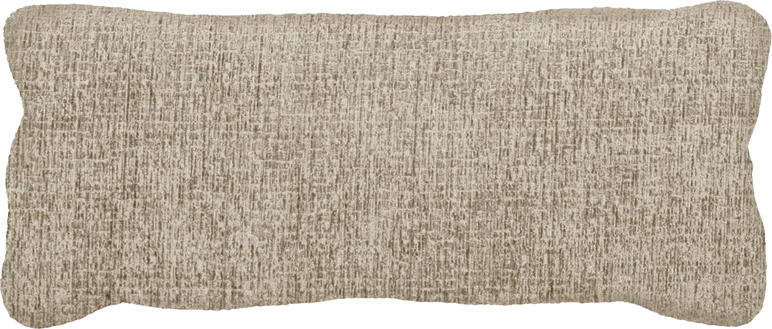 Pyntepude med fyld WOOOD Bean strukturfløjl creme 30x70x10 cm