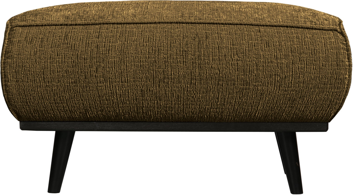 Puf/fodskammel WOOOD Statement  -  grov Ferra velour brass/guld H40xB80xD55