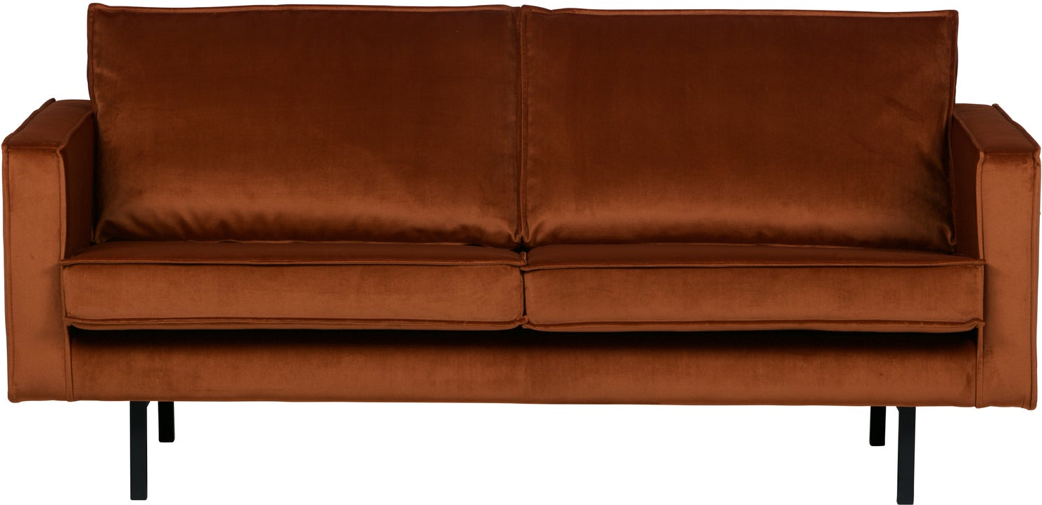 2,5-personers sofa WOOOD Rodeo rust Jarra fløjl/velour 190 cm, højben