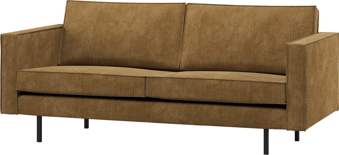 2,5-personers sofa WOOOD Rodeo honninggul Remy rib polyester 190 cm