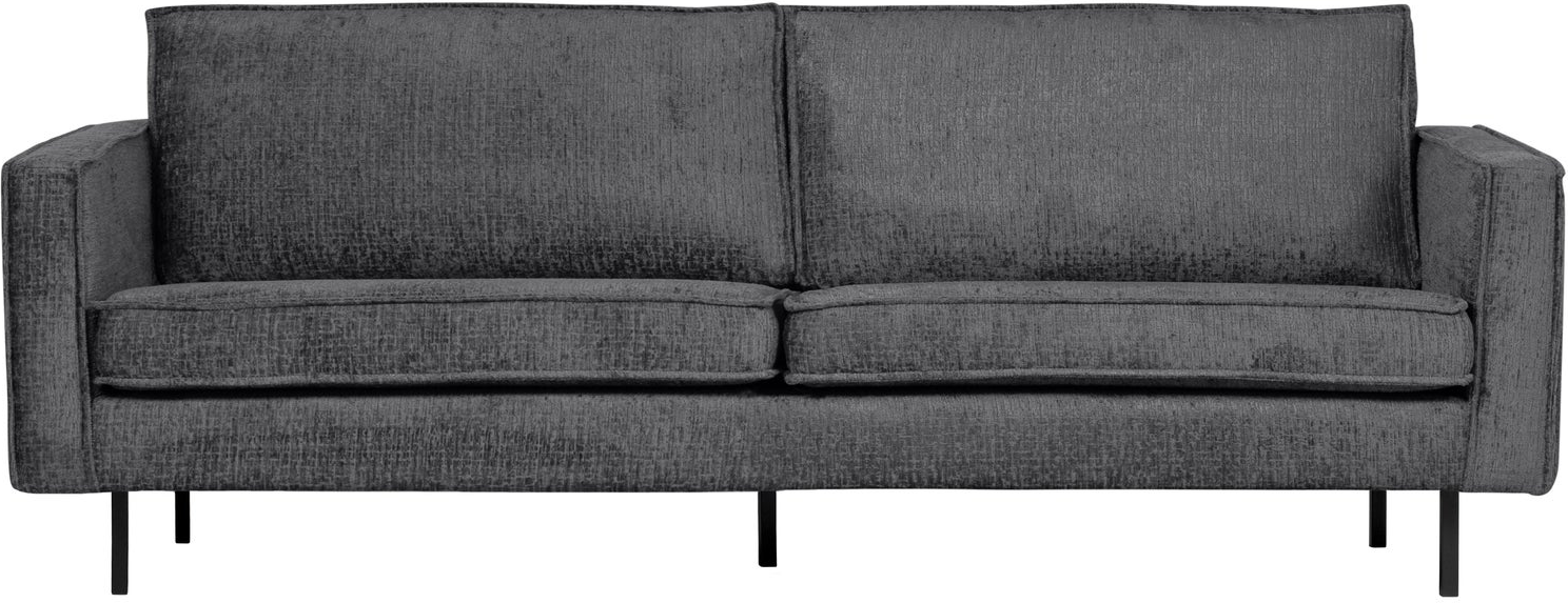 2,5-personers sofa WOOOD Rodeo, Mountain grå strukturvelour, fast siddekomfort, B190 cm