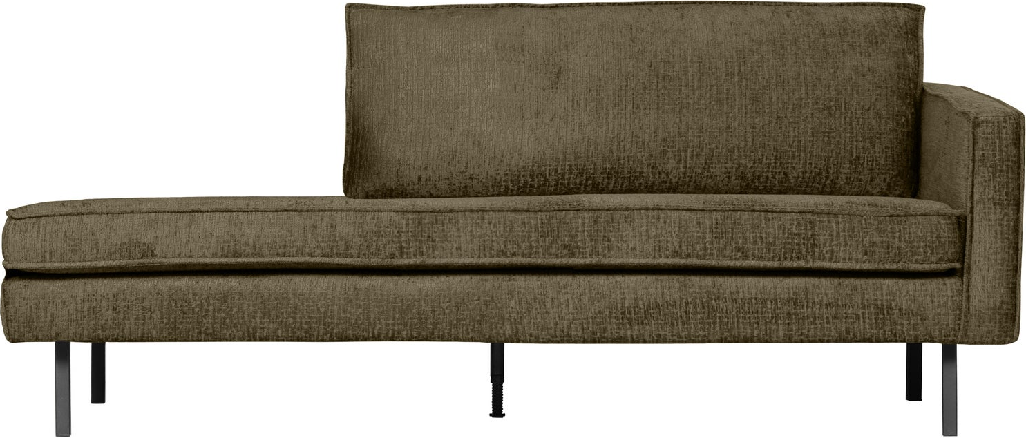 Daybed WOOOD Rodeo Bonsai Ferra strukturvelour højrevendt 203x86 cm