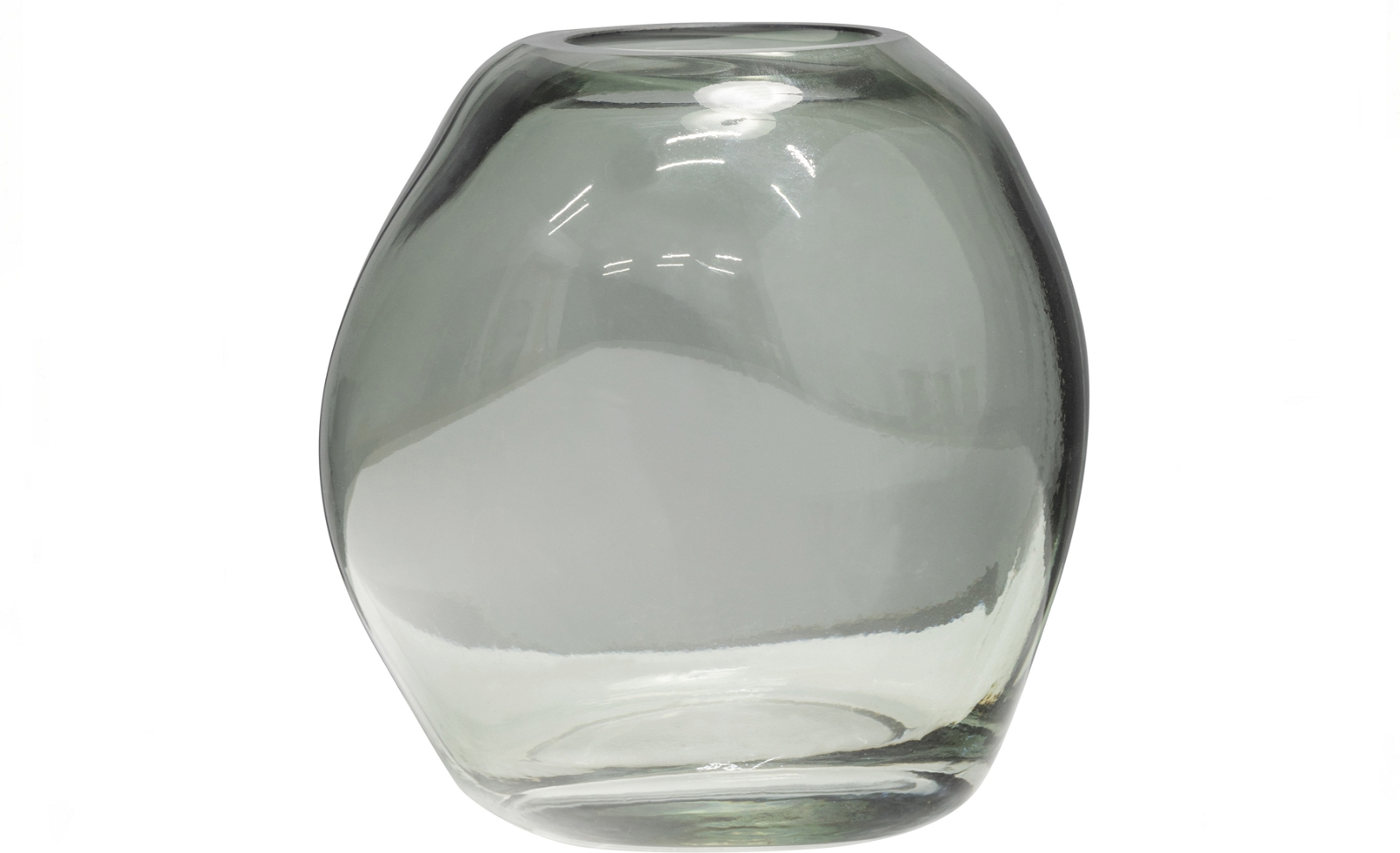 Vase WOOOD Exclusive Elio i mundblæst glas blå/grøn H15 cm