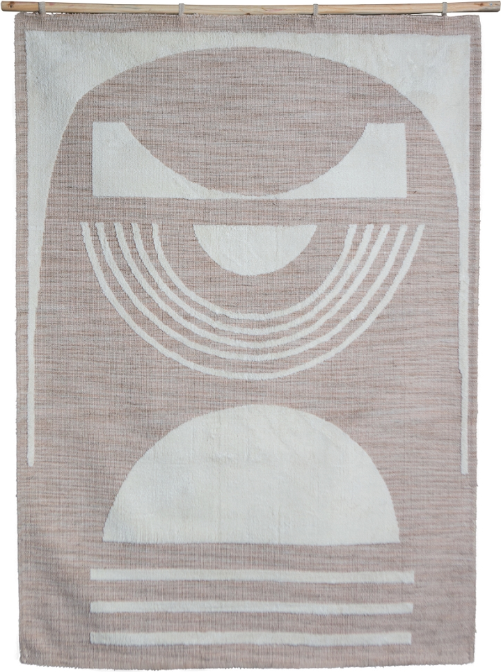 Gulv- og vægtæppe WOOOD Exclusive Juup i natur polyester 170 x 240 cm