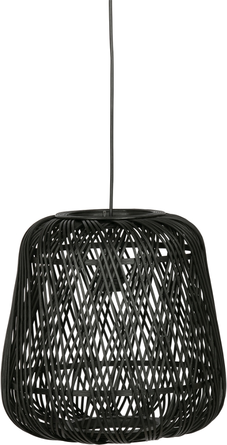Pendellampe, loftlampe WOOOD Exclusive Moza sort bambus Ø36 cm