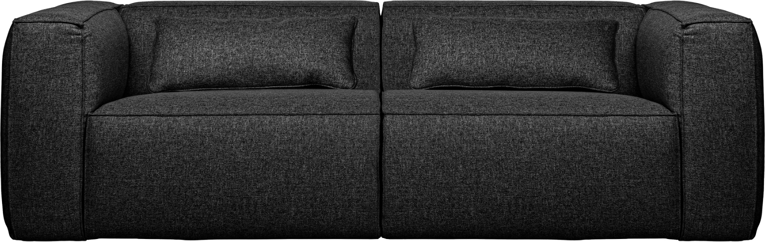 3,5-personers sofa WOOOD Exclusive Bean i mørkegrå plet- & vandafvisende stof 246x96x73 cm