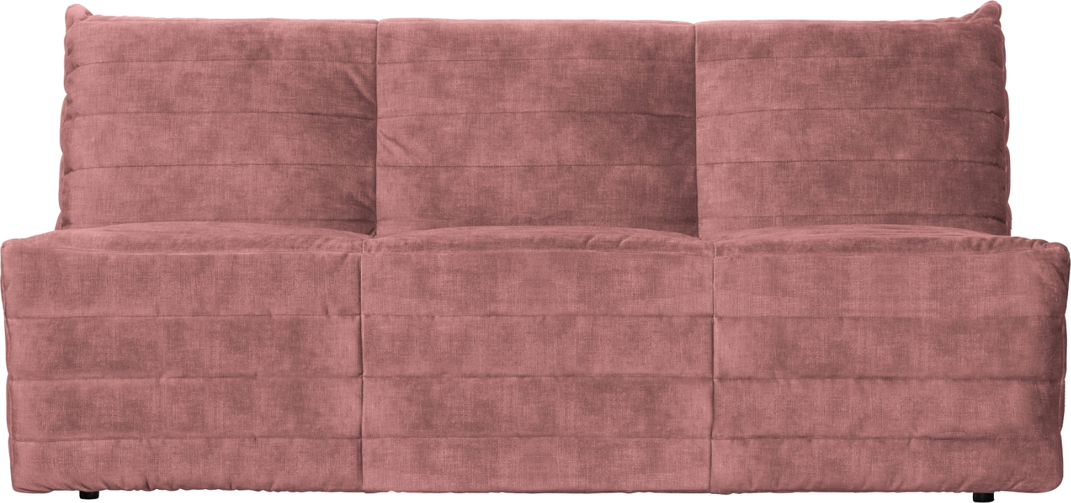 Loungesofa modulsofa WOOOD Exclusive Bag i rosa fløjlsstof H75xB160xD90 cm