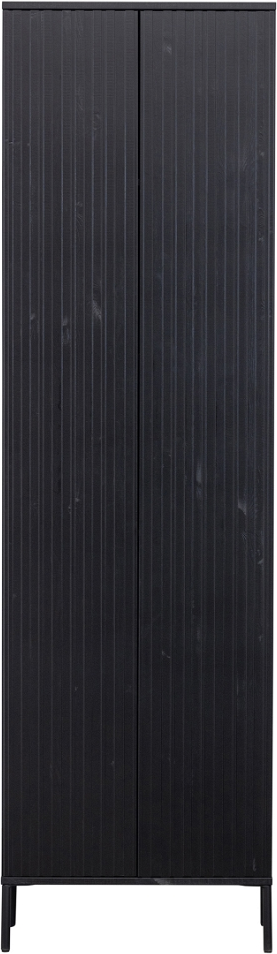 Højskab WOOOD Exclusive New Gravure sort opbevaringsskab 210 x 60 x 42 cm
