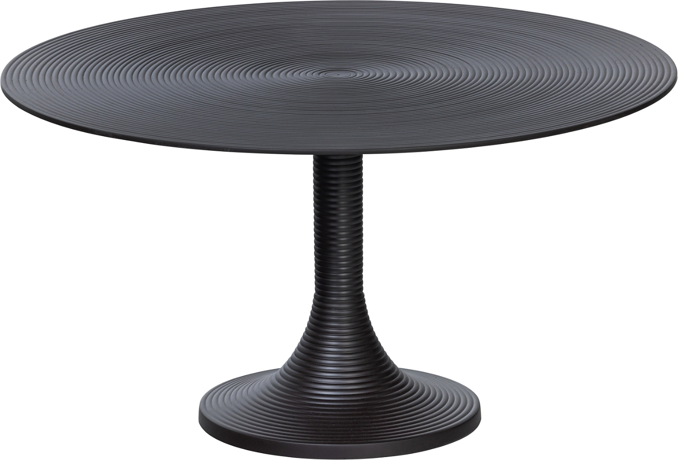 Cirkulært sofabord WOOOD Exclusive Nano i sort aluminium Ø77 x H41 cm