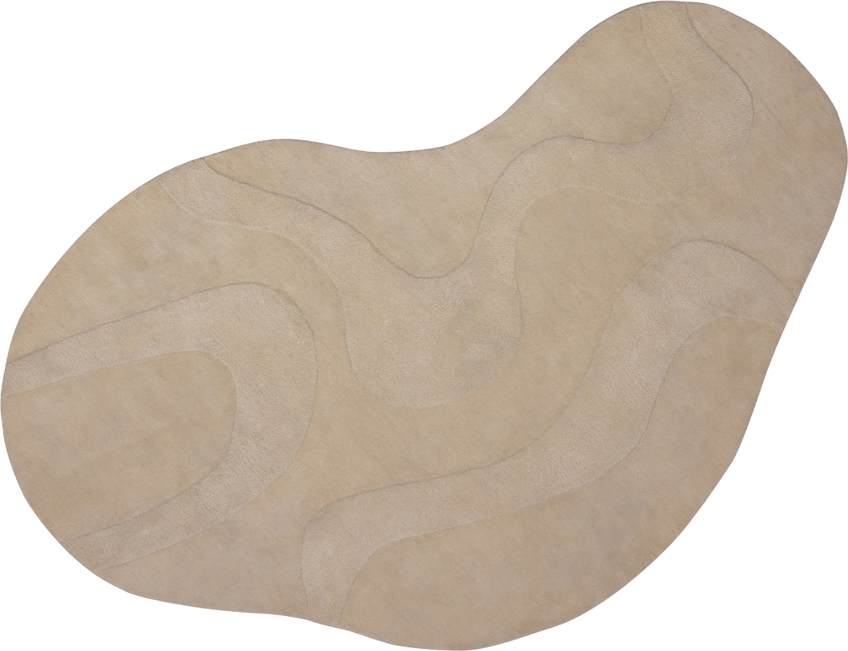 Gulvtæppe WOOOD Exclusive Alya 170 x 240 cm beige polyester
