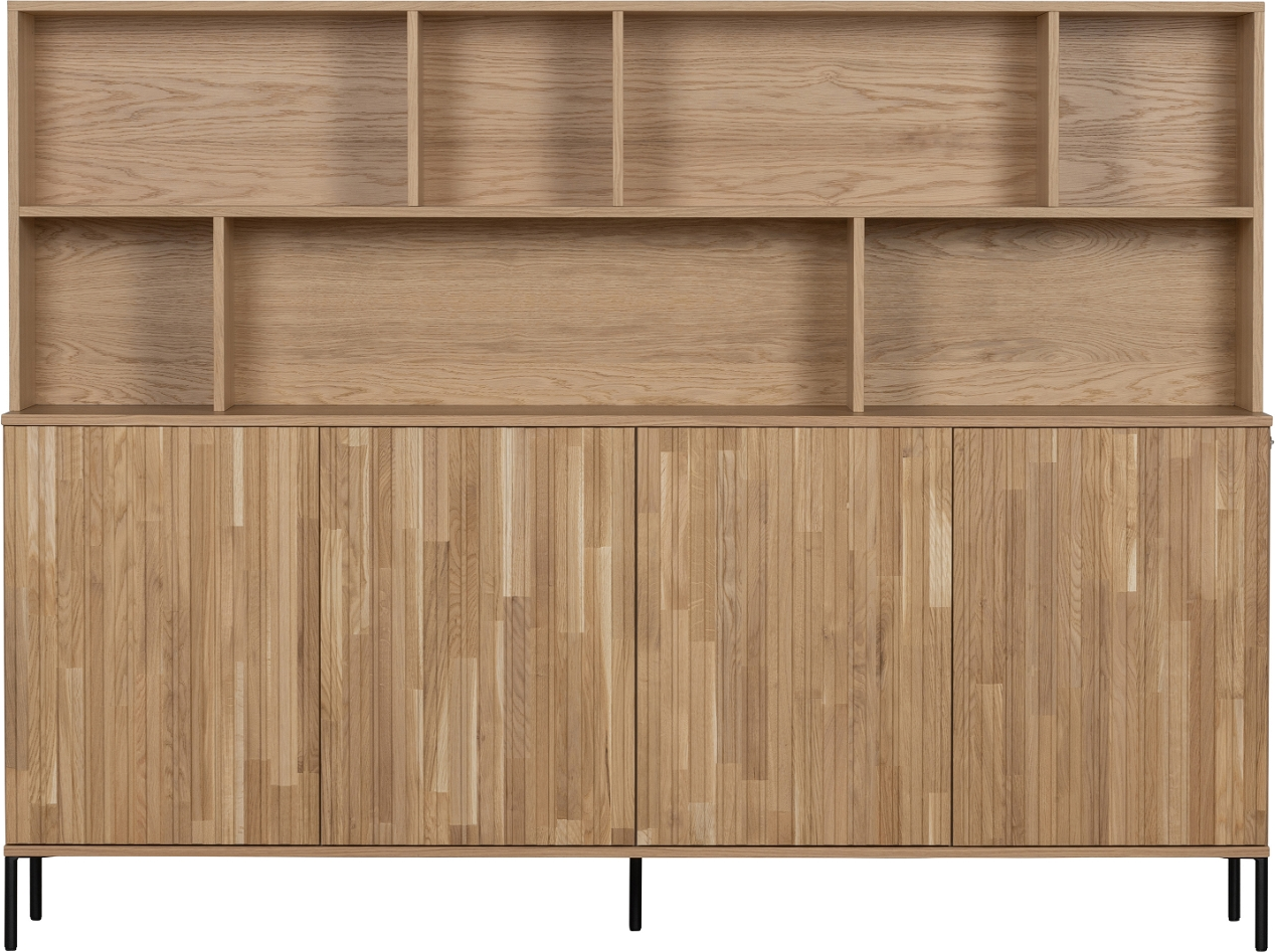Highboard WOOOD Exclusive New  -  Højskab i eg natur 150Ã200Ã44 cm