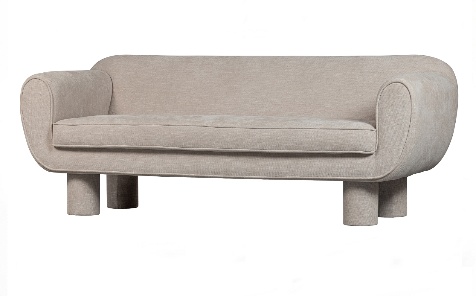 2-personers sofa WOOOD Exclusive Bodi natur  -  håndvævet chenille stofsofa, H71ÃB186ÃD79 cm
