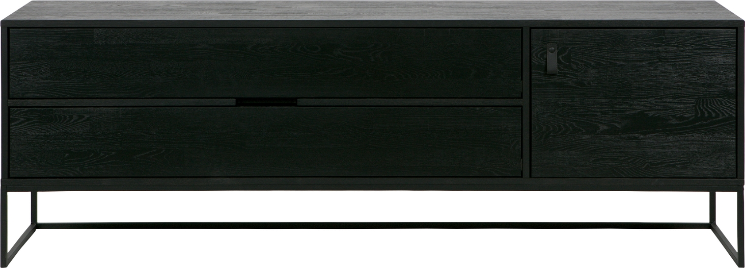 TV-bord WOOOD Exclusive Silas  -  sort ask TV-møbel 180x44x61 cm