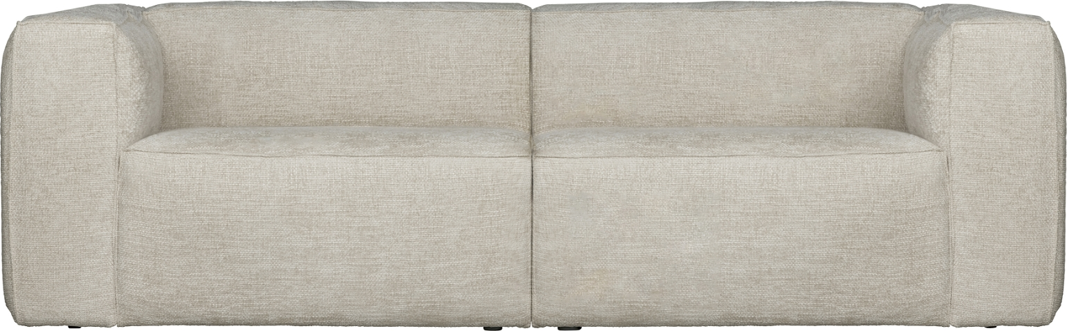 3-personers sofa WOOOD Exclusive Bean natur Maribor melange slidstærkt polyester FSC-træ