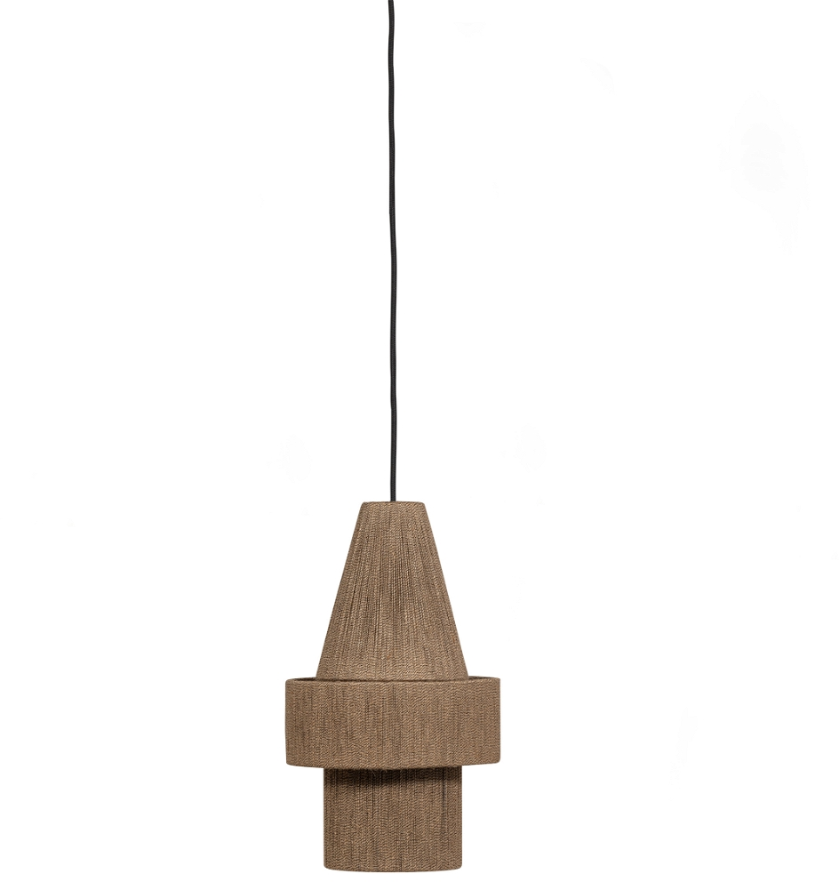 Pendellampe WOOOD Exclusive Pepe Naturreb Ø28 x H50 cm, Nordisk Indendørsbelysning