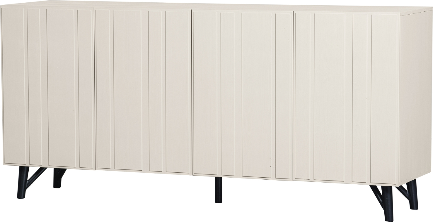 Skænk/sideboard WOOOD Exclusive Miller i hvidt FSC-certificeret fyrretræ  -  181x85 cm
