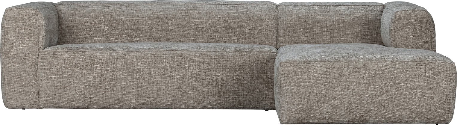 Højrevendt hjørnesofa WOOOD Exclusive Bean travertin melange stof FSC-ramme 305Ã96-175 cm